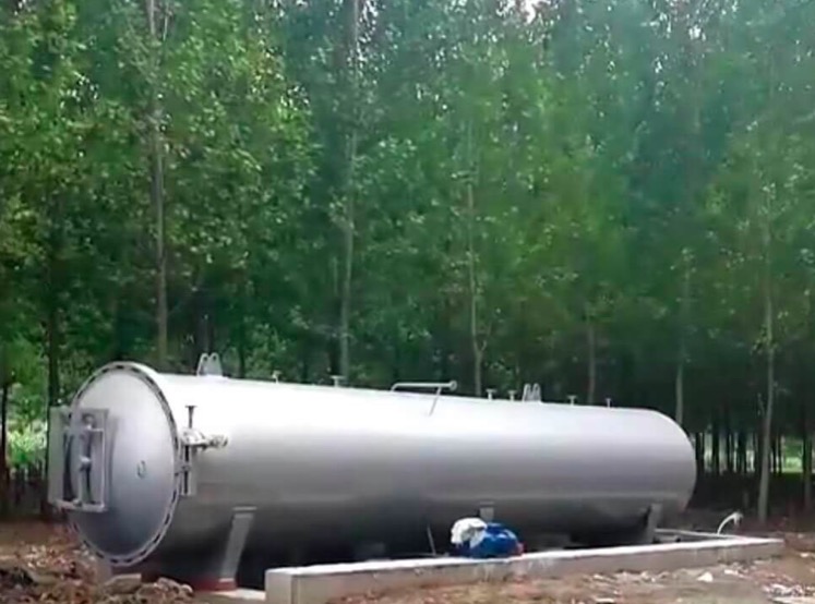 2米×10米（mǐ）木材浸注（zhù）罐（guàn）已經抵達用戶